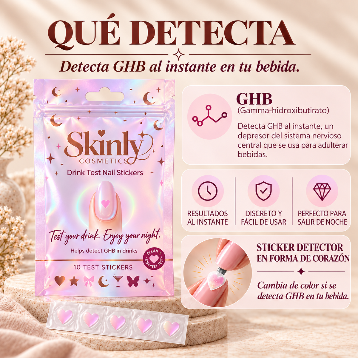 Stickers Detectoras de Bebidas - Skinly™