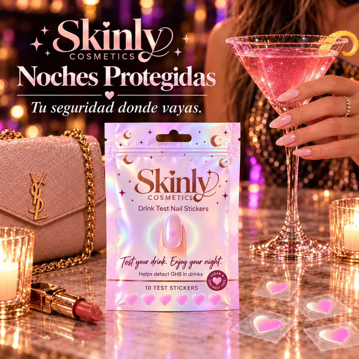 Stickers Detectoras de Bebidas - Skinly™