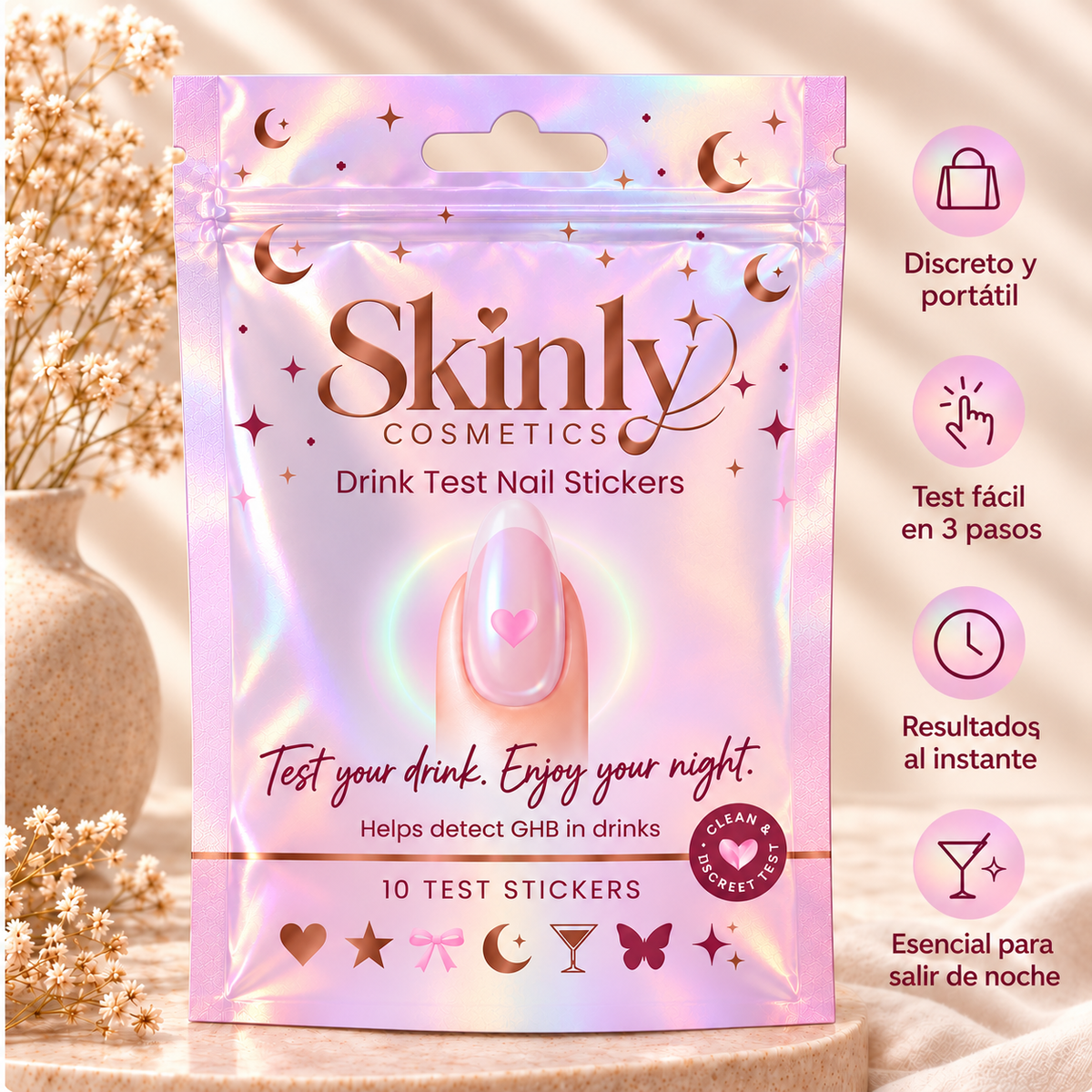 Stickers Detectoras de Bebidas - Skinly™